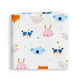 Пелюшки муслінові Cosas Royal Animals 75x100 см, блакитні - мініатюра 2