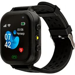 Дитячий смарт-годинник AmiGo GO009 Camera + LED Black [90206]