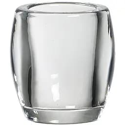 Свічник овальний Bolsius для чайних свічок 7.7х7.2 см прозорий (260300)