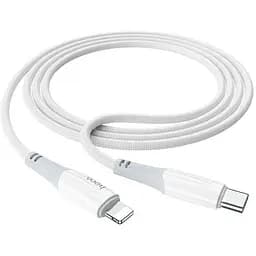 Кабель Hoco X70 Ferry PD charging data cable Type-C to Lightning Білий