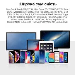 Кабель Choetech CH0021 Black USB-C to HDMI 4K@60Hz 1.8m (43-00177) - мініатюра 10
