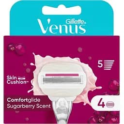 Сменные кассеты для бритья Venus Sugarberry 4 шт.