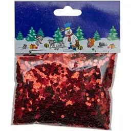 Конфетти Devilon пятиугольники 40 г красный (201333)