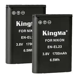 2-Pack KingMa Nikon EN-EL23 комплект з 2 акумуляторів