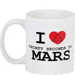 Кухоль GeekLand 30 секунд до Марса I love Thirty Seconds to Mars TSM.01.011 330 мл білий - мініатюра 3