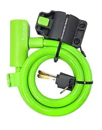Велосипедний замок West Biking YP0705101 12 x 1150 мм тросовий під ключ салатовий (G0001857)