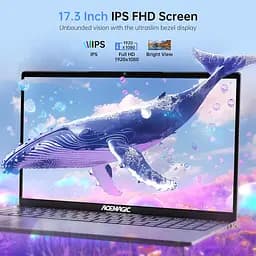 Ноутбук ACEMAGIC AX17 Alder Lake-N97, Windows 11 Pro, 16GB DDR4 512GB, UHD - мініатюра 5