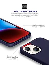 Силиконовый чехол с MagSafe для Apple iPhone 14, ICON2 MagCase, фиолетовый, противоударный, панель с мягкой подкладкой, защита всего корпуса, поддержка беспроводной зарядки, совместим с защитными стеклами и пленками, ArmorStandart (ARM68387) - мініатюра 5