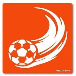 Трафарет для био-тату Футбол-1 Fresh Tattoo j091-24*24см, размер 24 х 24см