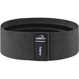 Тканинна гумка PowerPlay 4111 Hip Band L Light для фітнесу та спорту Чорна (d_84cm) (PP_4111_Black_L)