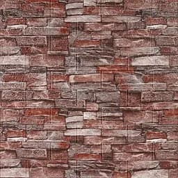 Самоклеюча декоративна 3D панель 3D Loft червоний піщаник 700x770x2мм