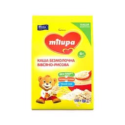 Каша Milupa безмолочна вівсяно-рисова для дітей від 6 міс 170 г