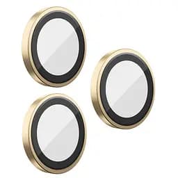 Захисне скло BlueO Metal на камеру для Apple iPhone 16 Pro / 16 Pro Max / 15 Pro / 15 Pro Max Золотий / Gold Titanium