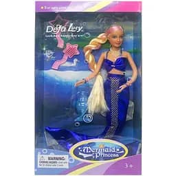 Детская кукла Русалка Bambi 20983 меняет цвет волос Синий