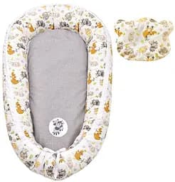 Кокон-позиціонер для новонароджених Papaella Обіймашки 88 x 60 x 12 см сірий (8-31558)