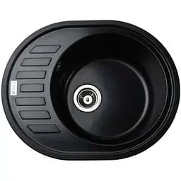 Гранітна мийка Mira ARNICA чорна для кухні стійка до подряпин безпечна для продуктів