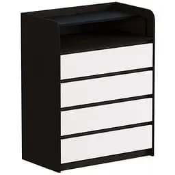 Комод пеленальный Эверест 80х45х101 см телескопы венге/белый (EVR-2447)