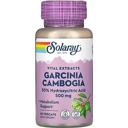 Гарцінія камбоджійська Solaray Fruit Ext 500 мл 60 капсул