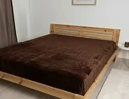 Простыня Флис Шоколадно-коричневый, теплая мягкая простыня 200 x 230 см для кровати