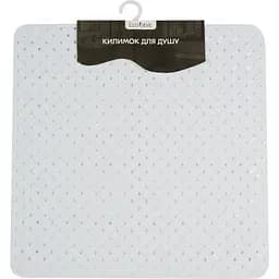 Килимок для душу квадратиний Eco Fabric Лоза 50х50 см білий (5050-002) - мініатюра 3