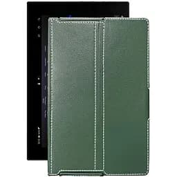 Чохол StatusCASE з екошкіри для планшету Sony Xperia Tablet Z2 SGP512 Темно-зелений