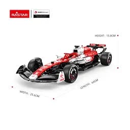 Машинка RASTAR Alfa Romeo F1 C42 Блоки 2261 шт. R/C 1:8 червоний 94400 - мініатюра 2