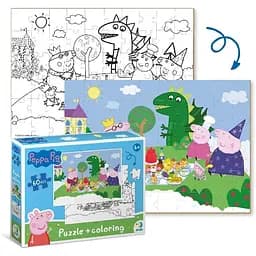 Пазл DoDo 2 в 1 Peppa Pig, 60 елементів (200118) - мініатюра 2