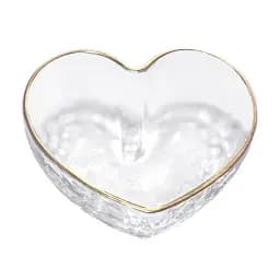 Салатник SnT Сердце 12 см стеклянное прозрачное (7394)