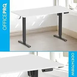 Комп'ютерний стіл OfficePro (ODE1670WB) White/Black (ODE1670WB) - мініатюра 3