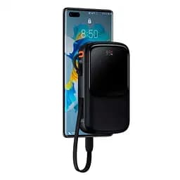 Зовнішній акумулятор Baseus Qpow Digital Display 10000 mAh 15 W Type-C 2022 Edition PPQD050001 - мініатюра 3