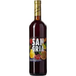 Напій винний Salute Sangria слабоалкогольний зброджений напівсолодкий червоний 6-6.9% 0.75 л
