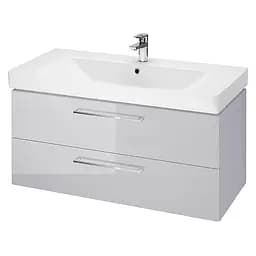 Тумба для ванної кімнати Cersanit Lara CET В394 з раковиною Mille 100 см Сірий S801-366 30412