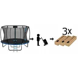 Батут із внутрішньою сіткою THUNDER Inside Ultra 14FT 435 см Black/Blue - мініатюра 12