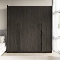 Шкаф для одежды Flamecame в спальню с полочками на 4 двери FR-17