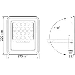 Прожектор Videx LED 500Lm 5000K автономний (VLE-FSO3-205) - мініатюра 9