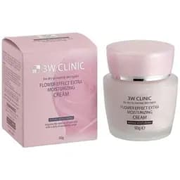 Крем для обличчя 3W Clinic Flower Effect Extra Moisture Cream зволожуючий 50 мл - мініатюра 2