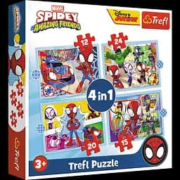 Пазли 4в1 "Команда Спайдерменів" 346114 Trefl, в коробці (5900511346114)