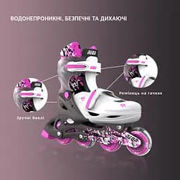 Ролики Neon Combo Skates Розмір 30-33 Рожевий - мініатюра 6