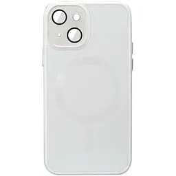 Чохол Epik TPU+Glass Sapphire Midnight with MagSafe для Apple iPhone 14, 6.1 Білий/White