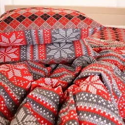 Наволочка MirSon Ranforce Elite 17-0658 Jingle 45х45 см червоно-сіра (2200009612480)