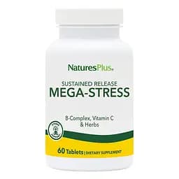 Вітаміни та мінерали Natures Plus Mega-Stress Complex, 60 таблеток