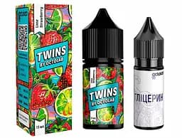 Набор компонентов для самозамеса солевой заправки TWINS 30 мл Lime Strawberry Лайм Клубника, 0-65 мг (18285)