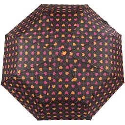 Жіноча складана парасолька механічна Barbara Vee 96 см чорна