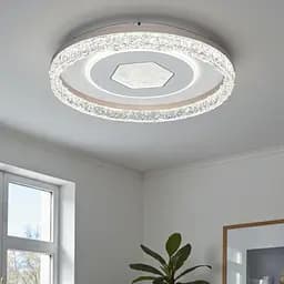 Стильна стельова LED люстра у вітальню Diasha WG5157/A WH, Ø48 см, 85 W - мініатюра 2