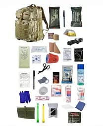 Укомплектований медичний тактичний рюкзак №1 Rescue Ready 45 л хакі