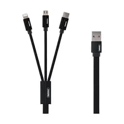 Кабель combo Micro USB+Lightning+Type-C Remax Kerolla RC -094th