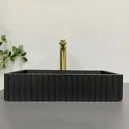 Умивальник VBI Florentia black matt накладний VBI-015001, Чорний матовий - мініатюра 4