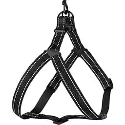 Шлея для собак Barksi Active світловідбивна (обхват грудей 58-71 см ширина 2.5 см) чорна