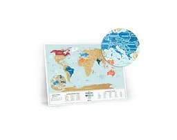 Скретч карта світу 1DEA.me Travel Map Holiday Lagoon World (13052) - мініатюра 3