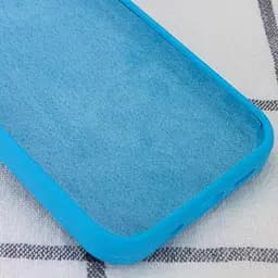 Чохол Silicone Case Full Protective (AA) NO LOGO для Apple iPhone X / XS (5.8) Блакитний / Blue - мініатюра 3